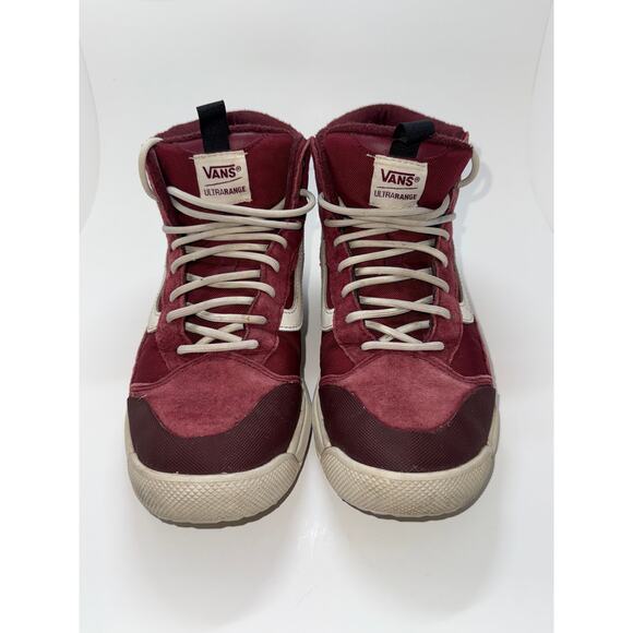 Vans Other - Vans Ultra Range High Top Shoes Maroon Men 8, Women 9.5
